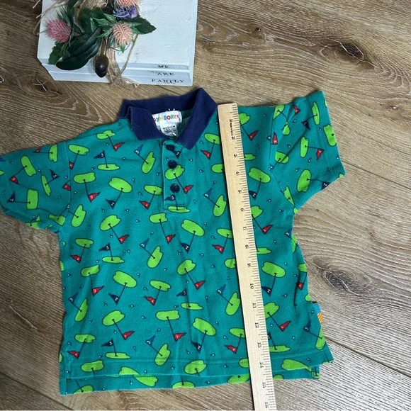Gymboree Vintage Rare Golf Polo 3T 4T Rainbow Tag - Picture 5 of 6